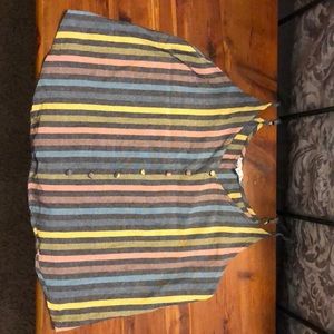 Buckle crop tank top